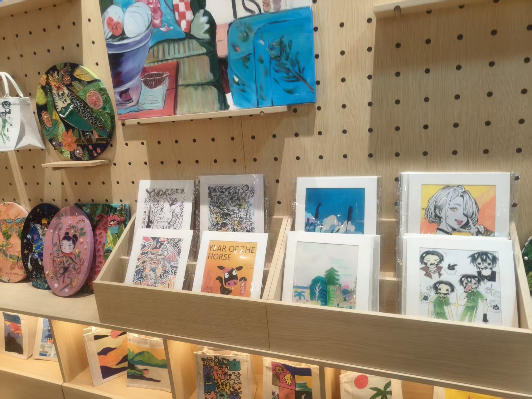 Student artwork displayed at Xingzhi School